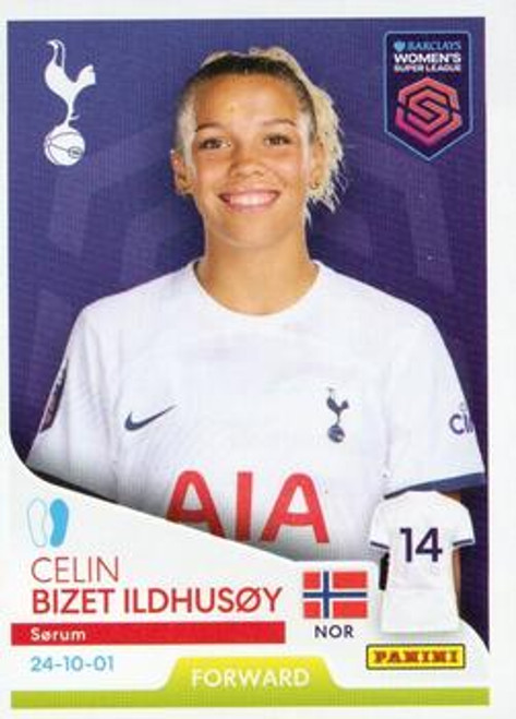 #245 Celin Bizet Ildhusoy (Tottenham Hotspur) Panini Women's Super League 2024 Sticker Collection