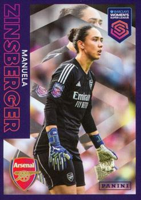 #278 Manuela Zinsberger (Arsenal) Panini Women's Super League 2024 Sticker Collection KEY PLAYERS