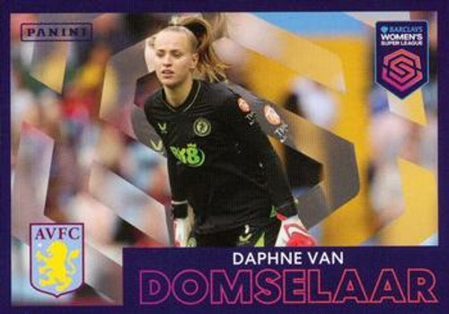 #289 Daphne van Domselaar (Aston Villa) Panini Women's Super League 2024 Sticker Collection KEY PLAYERS