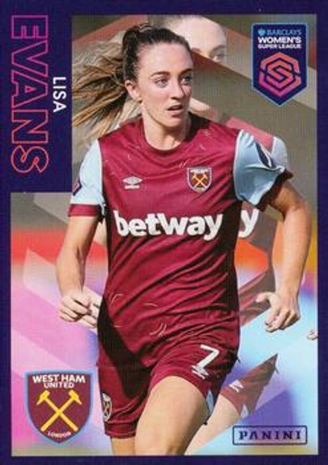 #347 Lisa Evans (West Ham United) Panini Women's Super League 2024 Sticker Collection KEY PLAYERS