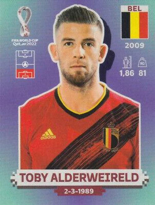#BEL5 Toby Alderweireld (Belgium) Panini Qatar 2022 World Cup Sticker Collection #BEL5 Toby Alderweireld (Belgium) Panini Qatar 2022 World Cup Sticker Collection