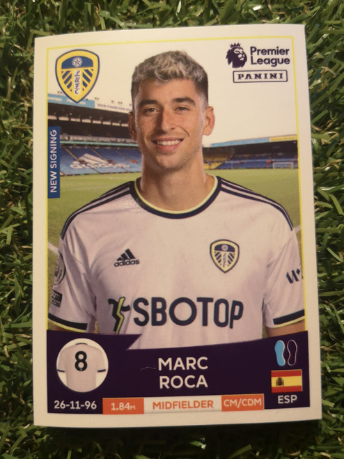 #298 Marc Roca (Leeds United) Panini Premier League 2023 Sticker Collection