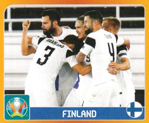 #121 Celebrations (Finland) Panini Euro 2020 Tournament Edition Sticker Collection - ORANGE