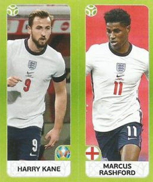 #426 Kane/ Rashford (England) Panini Euro 2020 Tournament Edition Sticker Collection - ORANGE
