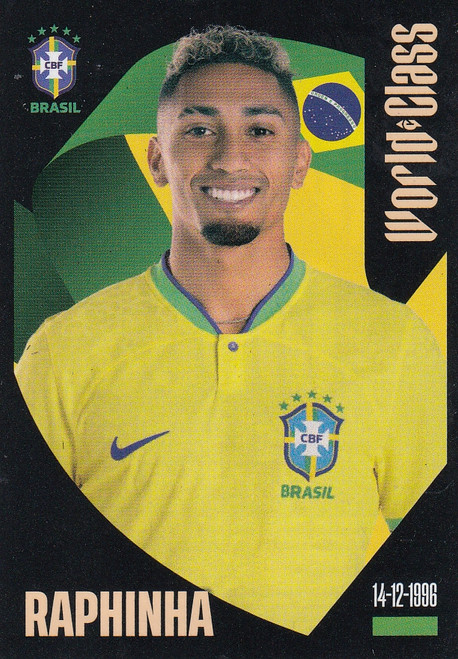 #51 Raphinha (Brazil) Panini World Class 2024 Sticker Collection