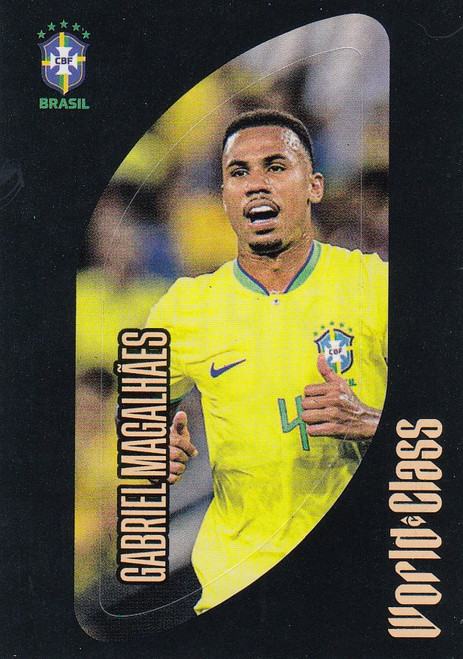 #66 Gabriel Magalhaes - LINE UP (Brazil) Panini World Class 2024 Sticker Collection