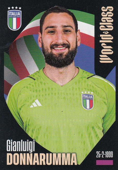 #113 Gianluigi Donnarumma (Italy) Panini World Class 2024 Sticker Collection