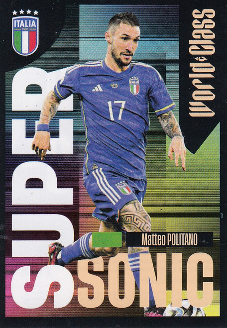 #136 Matteo Politano - SUPERSONIC (Italy) Panini World Class 2024 Sticker Collection