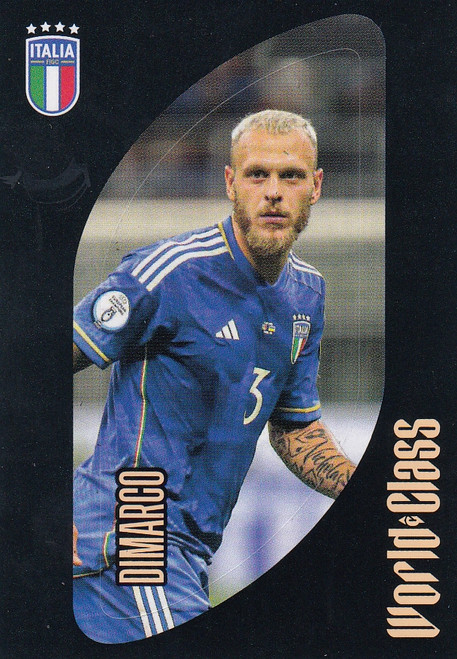 #145 Federico Dimarco - LINE UP (Italy) Panini World Class 2024 Sticker Collection