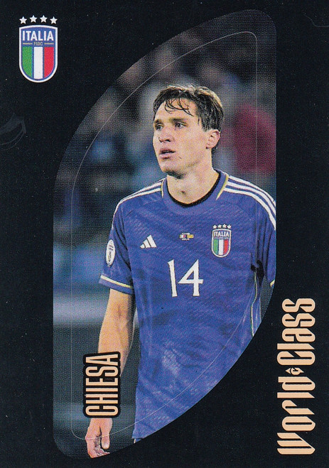 #151 Federico Chiesa - LINE UP (Italy) Panini World Class 2024 Sticker Collection