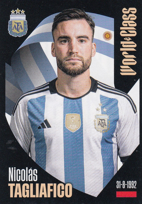 #160 Nicolás Tagliafico (Argentina) Panini World Class 2024 Sticker Collection