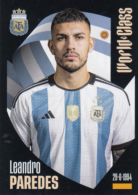 #162 Leandro Paredes (Argentina) Panini World Class 2024 Sticker Collection