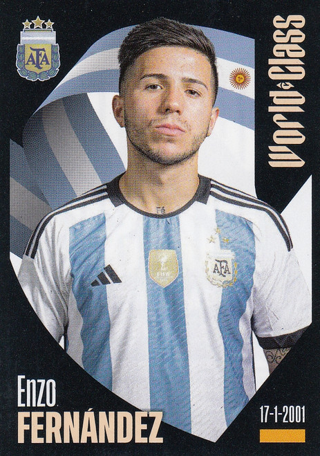 #164 Enzo Fernandez (Argentina) Panini World Class 2024 Sticker Collection