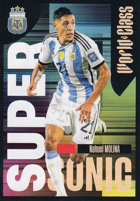 #175 Nahuel Molina - SUPERSONIC (Argentina) Panini World Class 2024 Sticker Collection