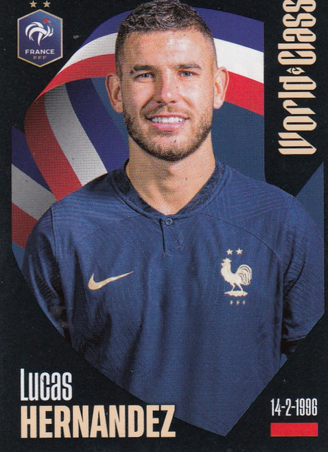 #193 Lucas Hernandez (France) Panini World Class 2024 Sticker Collection