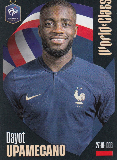 #197 Dayot Upamecano (France) Panini World Class 2024 Sticker Collection