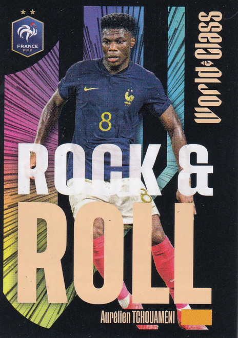 #216 Aurélien Tchouaméni - ROCK & ROLL (France) Panini World Class 2024 Sticker Collection
