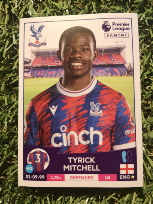 #201 Tyrick Mitchell (Crystal Palace) Panini Premier League 2023 Sticker Collection