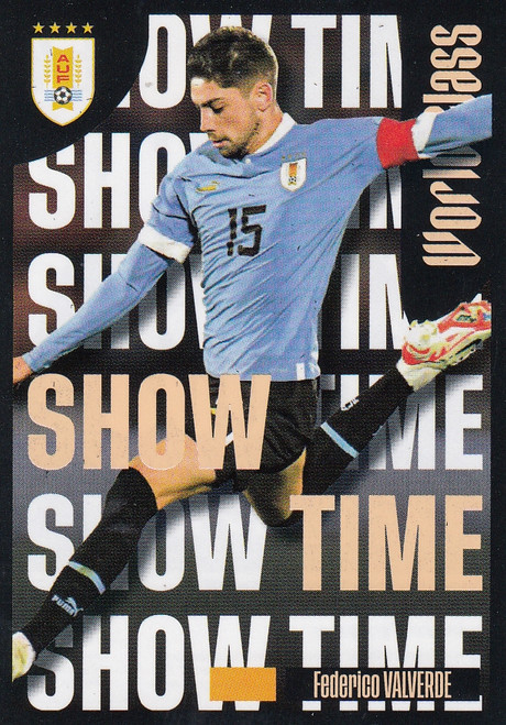 #254 Federico Valverde - SHOW TIME (Uruguay) Panini World Class 2024 Sticker Collection