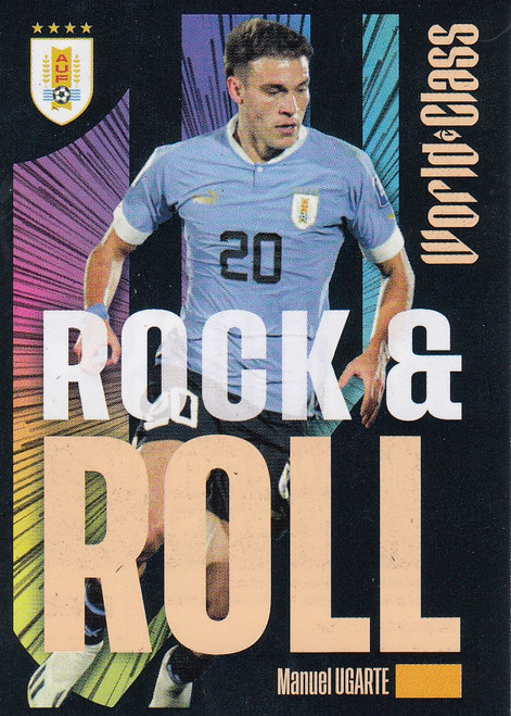 #255 Manuel Ugarte - ROCK & ROLL (Uruguay) Panini World Class 2024 Sticker Collection
