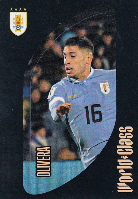 #262 Mathías Olivera - LINE UP (Uruguay) Panini World Class 2024 Sticker Collection