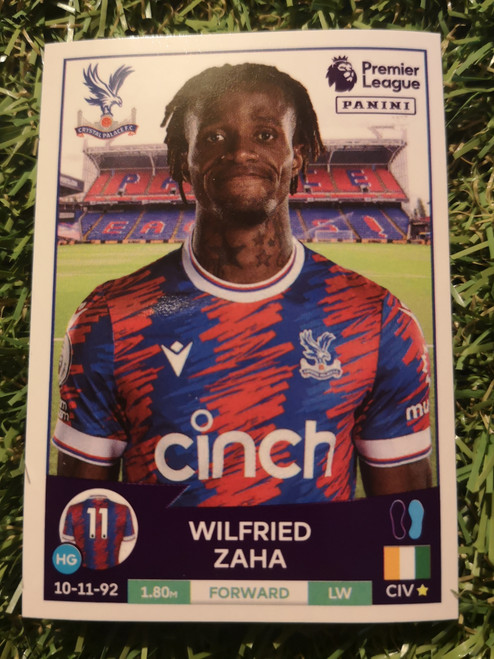 #216 Wilfried Zaha (Crystal Palace) Panini Premier League 2023 Sticker Collection