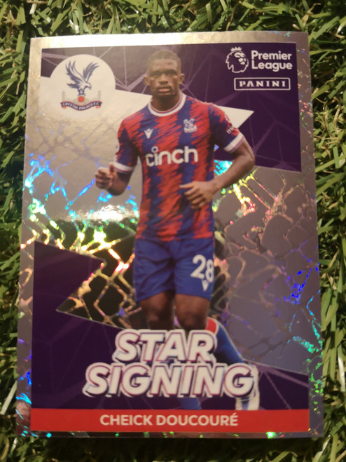 #220 Cheick Doucoure STAR SIGNING (Crystal Palace) Panini Premier League 2023 Sticker Collection