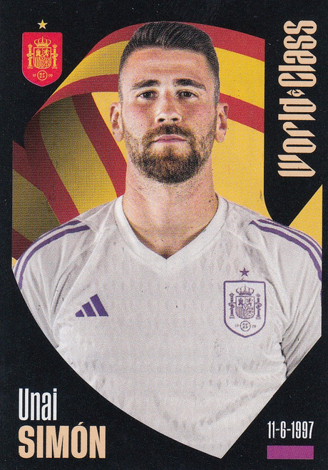 #308 Unai Simon (Spain) Panini World Class 2024 Sticker Collection