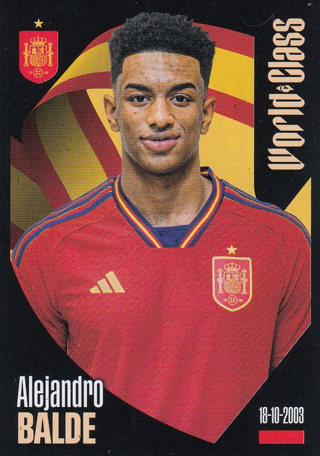 #315 Alejandro Balde (Spain) Panini World Class 2024 Sticker Collection