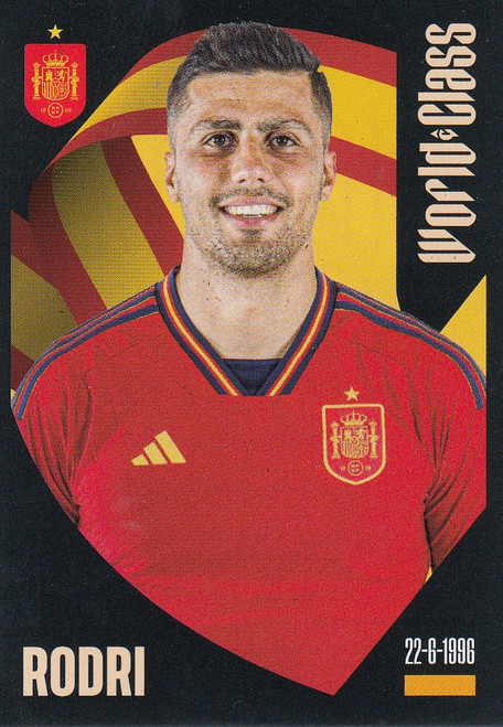 #316 Rodri (Spain) Panini World Class 2024 Sticker Collection