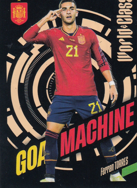 #330 Ferran Torres - GOAL MACHINE (Spain) Panini World Class 2024 Sticker Collection