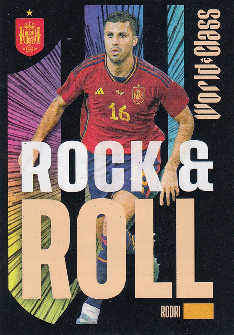 #333 Rodri - ROCK & ROLL (Spain) Panini World Class 2024 Sticker Collection
