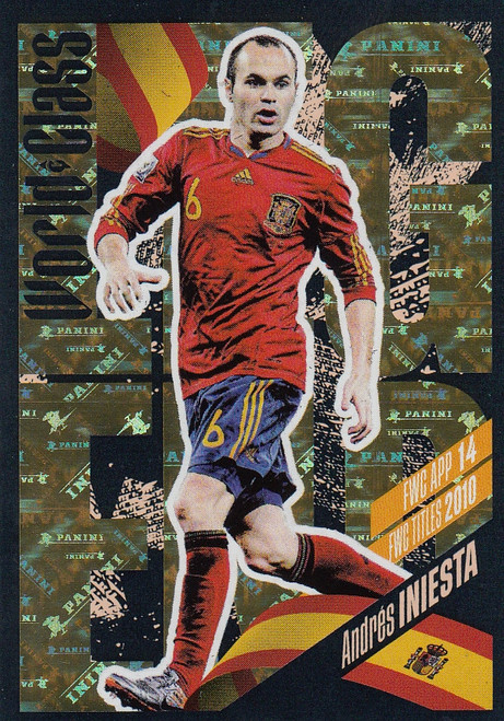 #362 Andrés Iniesta (Spain) Panini World Class 2024 Sticker Collection