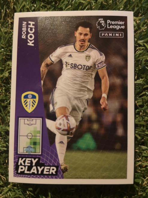 #312 Robin Koch KEY PLAYER (Leeds United) Panini Premier League 2023 Sticker Collection