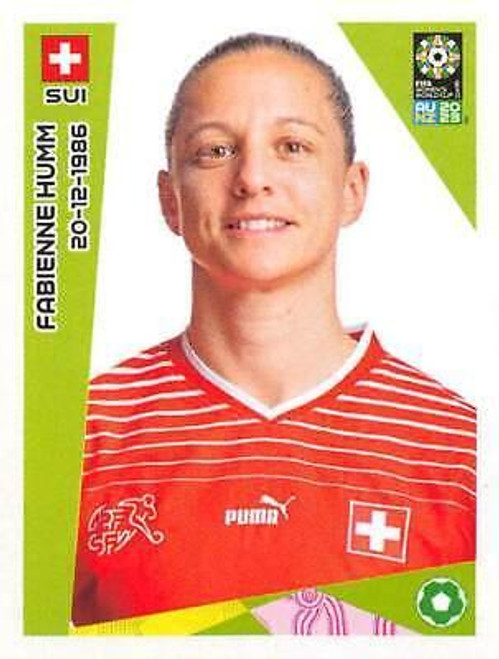 #72 Fabienne Humm (Switzerland) Panini Womens World Cup 2023 Sticker Collection