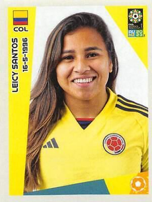 #558 Leicy Santos (Colombia) Panini Womens World Cup 2023 Sticker Collection