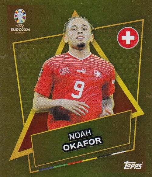 #SUI SP Noah Okafor (Switzerland) Topps Euro 2024 Sticker Collection