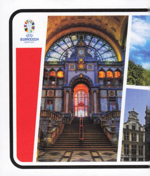 #BEL P1 Landmark 1/2 Topps Euro 2024 Sticker Collection