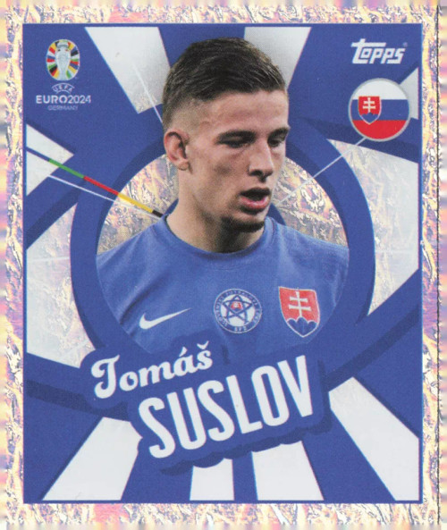 #SVK PTW Tomas Suslov (Slovakia) Topps Euro 2024 Sticker Collection