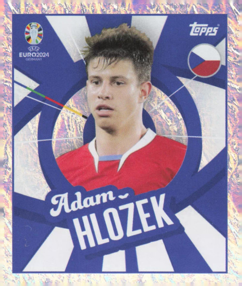 #CZE PTW Adam Hlozek (Czechia) Topps Euro 2024 Sticker Collection