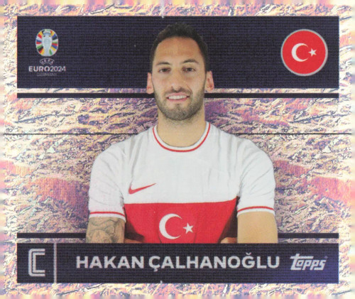 #TUR2 Hakan Calhanoglu (Turkey) Topps Euro 2024 Sticker Collection