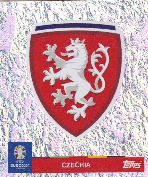 #CZE1 Logo (Czechia) Topps Euro 2024 Sticker Collection