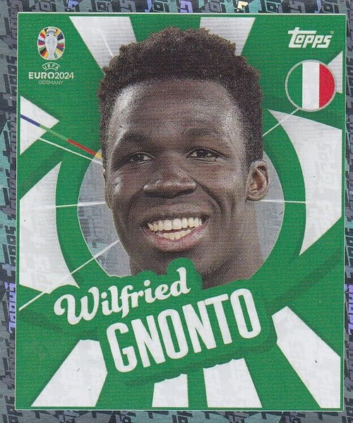 #ITA PTW Wilfried Gnonto (Italy) Topps Euro 2024 Sticker Collection TOPPS FOIL PARALLEL