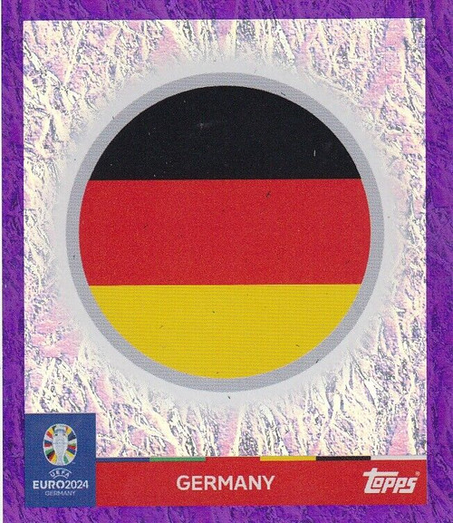 #GER1 Logo (Germany) Topps Euro 2024 Sticker Collection PURPLE PARALLEL