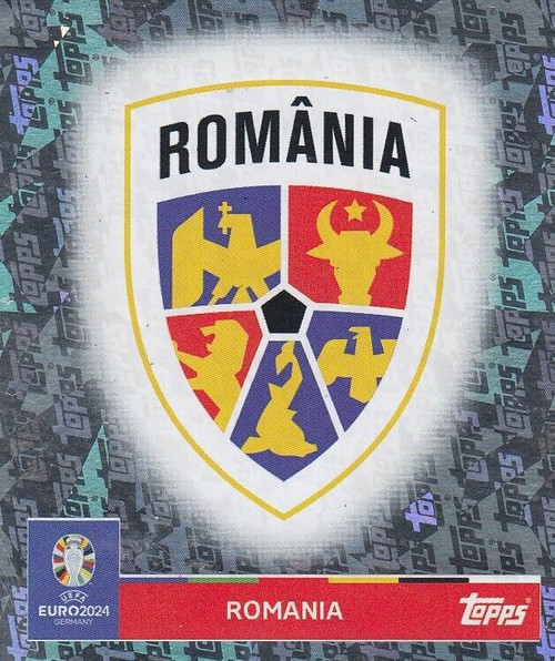 #ROM1 Logo (Romania) Topps Euro 2024 Sticker Collection TOPPS FOIL PARALLEL