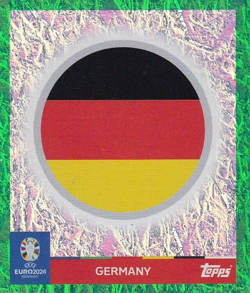 #GER1 Logo (Germany) Topps Euro 2024 Sticker Collection GREEN PARALLEL