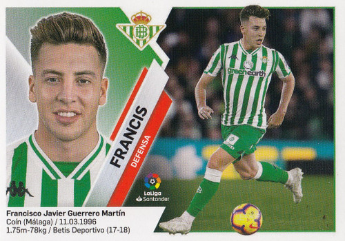 #3 Francis (Real Betis) Panini LaLiga Santander 2019-20