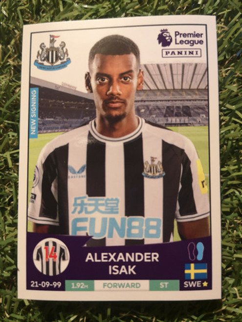 #483 Alexander Isak (Newcastle United) Panini Premier League 2023 Sticker Collection