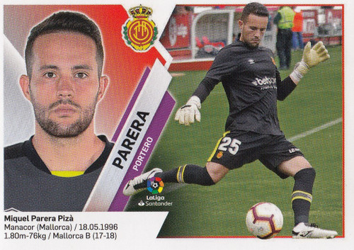 #2 Parera (RCD Mallorca) Panini LaLiga Santander 2019-20