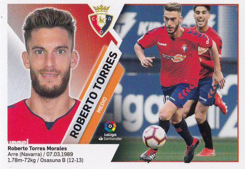 #11 Roberto Torres (CA Osasuna) Panini LaLiga Santander 2019-20